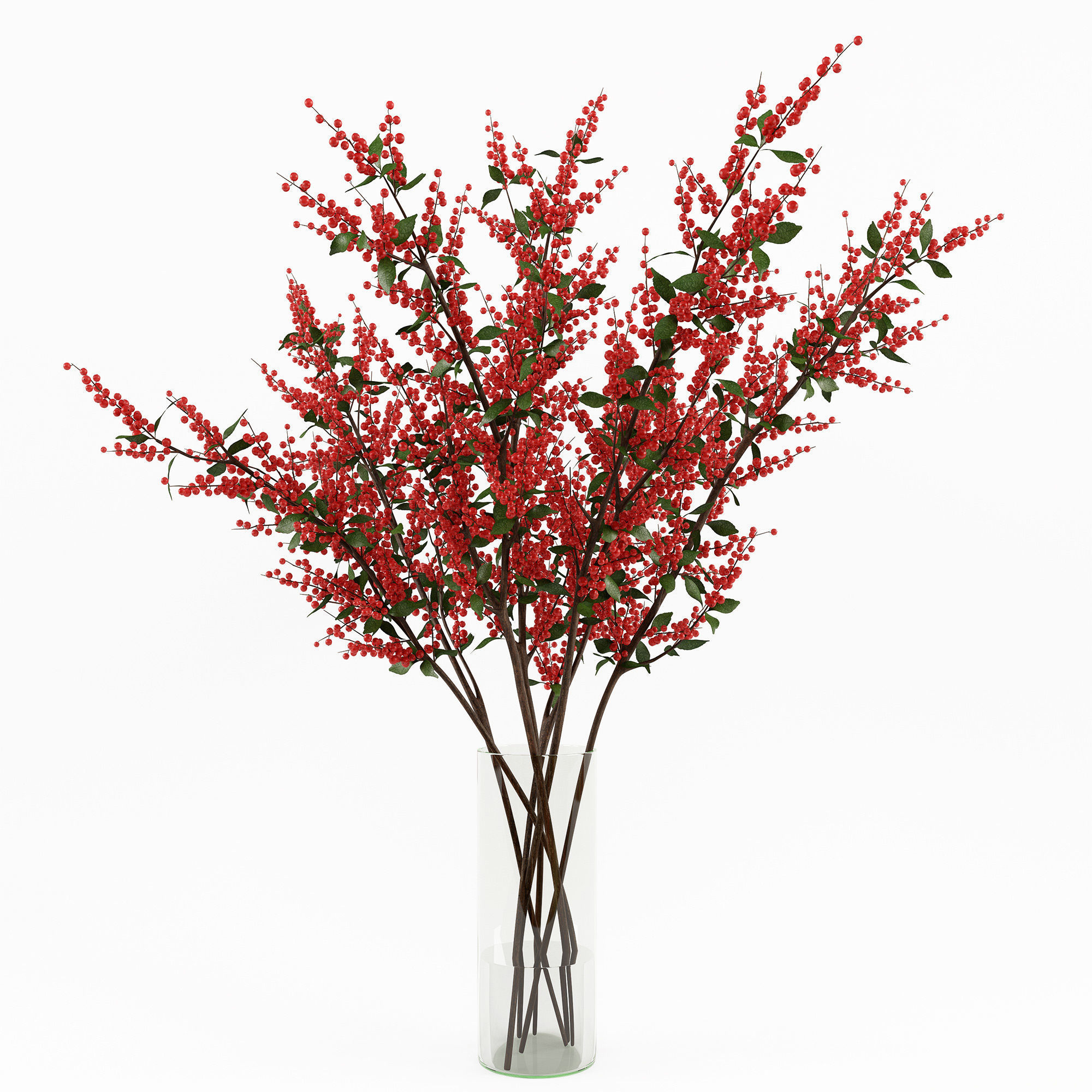 Branches in a vase 004 3D model_6