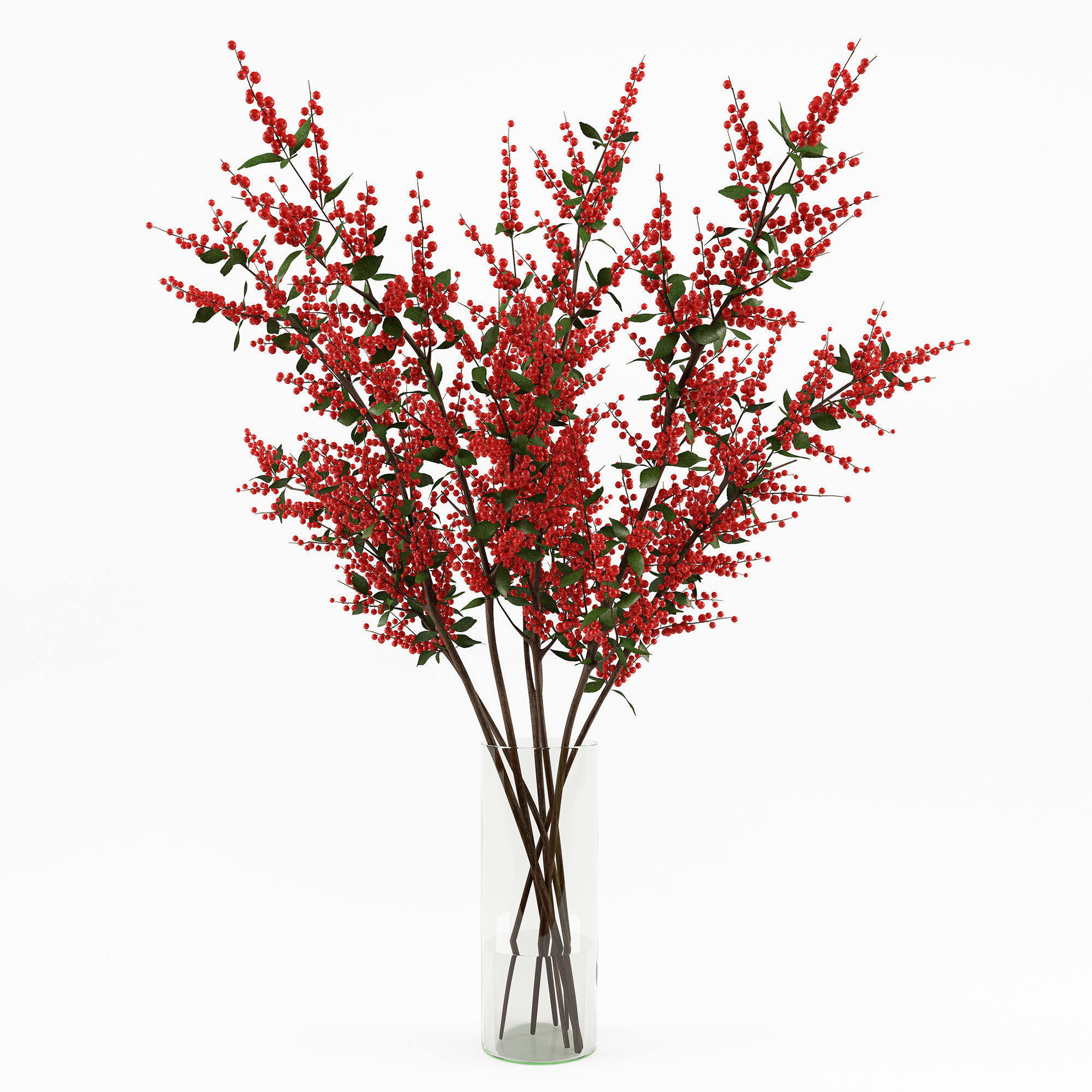 Branches in a vase 004 3D model_5
