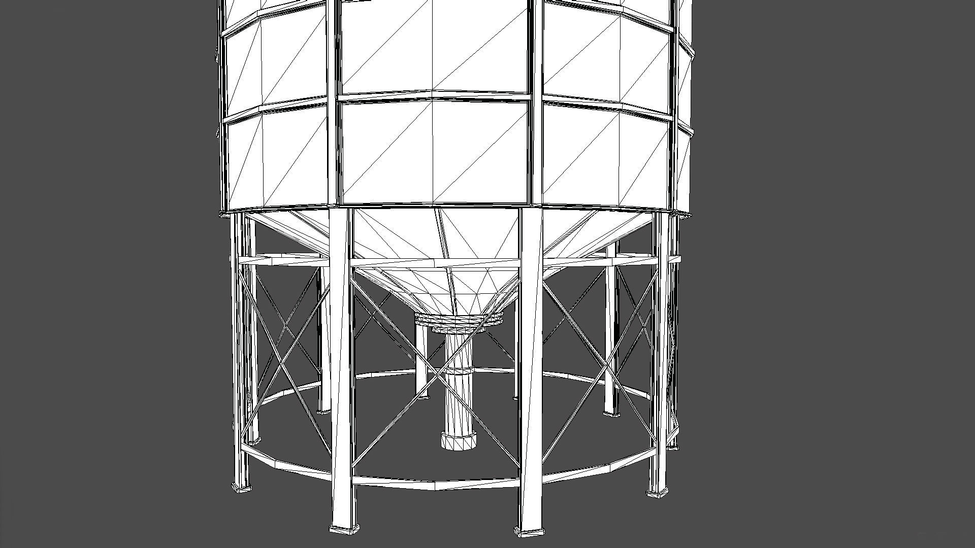 Farm Silo 6A PBR Low-poly 3D model_2