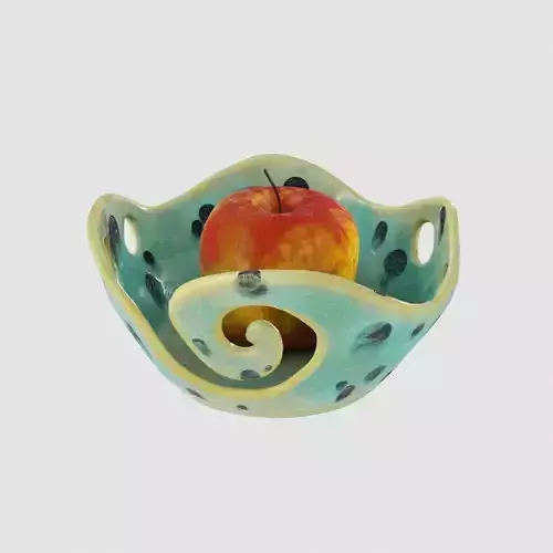 Fruit Pottery Ceramic Wave Vase 3D model