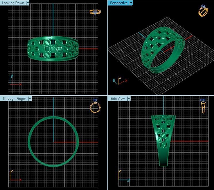 Ring T01243 3D print model_2