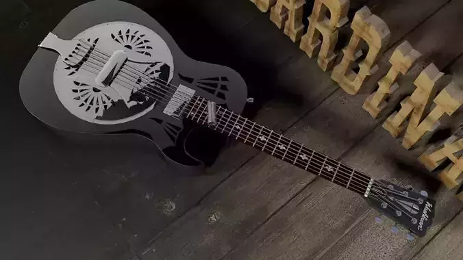 Washburn ES20 Eric Sardinas Resonator 3D model
