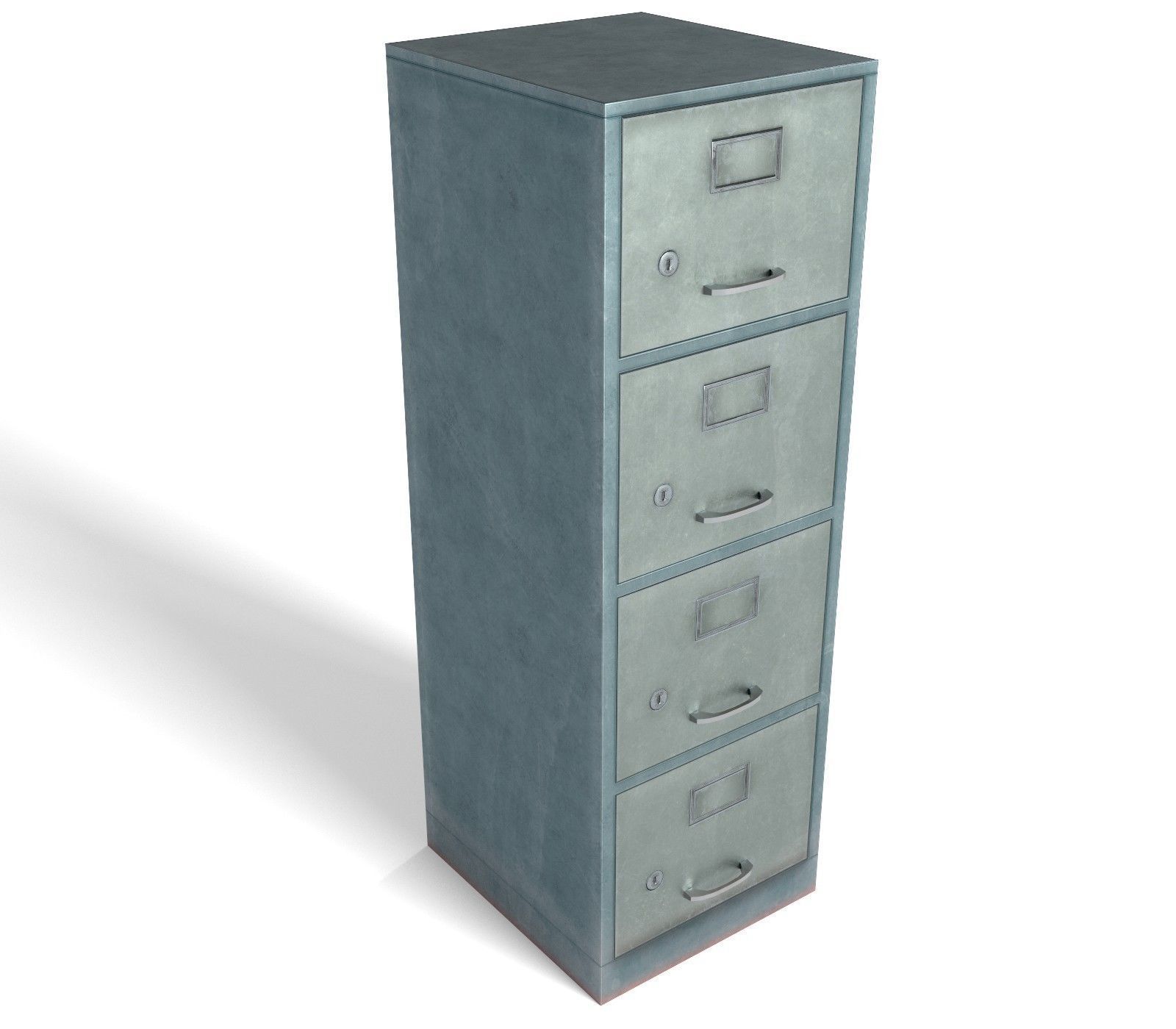 File cabinet - Game Ready - VR AR Low-poly 3D model_6
