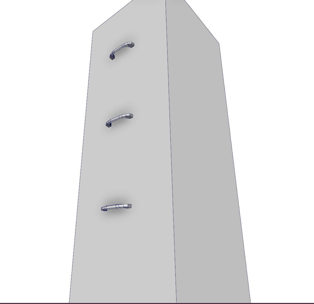 File cabinet - Game Ready - VR AR Low-poly 3D model_11