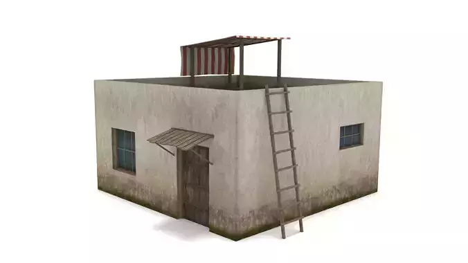 Arab House - Low Poly Low-poly 3D model