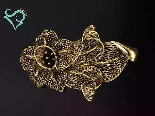 golden ring 3D print model  3D print model