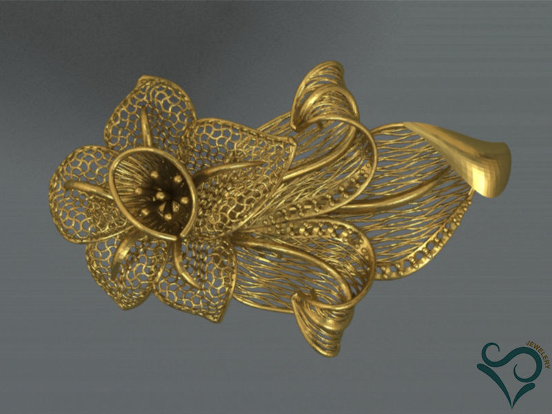 golden ring 3D print model 3D print model_4