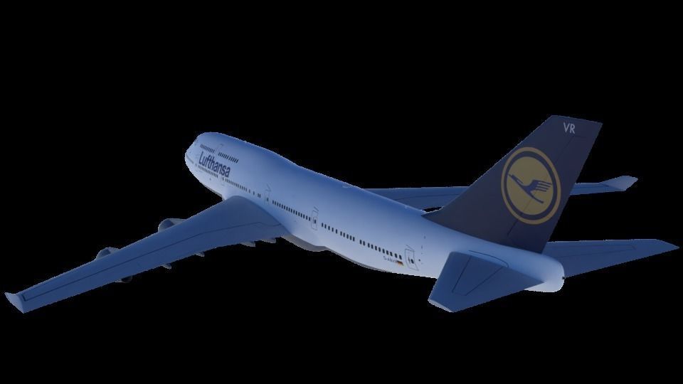 Boeing 747-400 3D model_1
