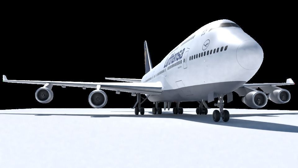 Boeing 747-400 3D model_2