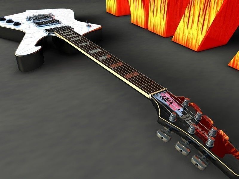 Kiss Ibanez Ps10th 3D model_2