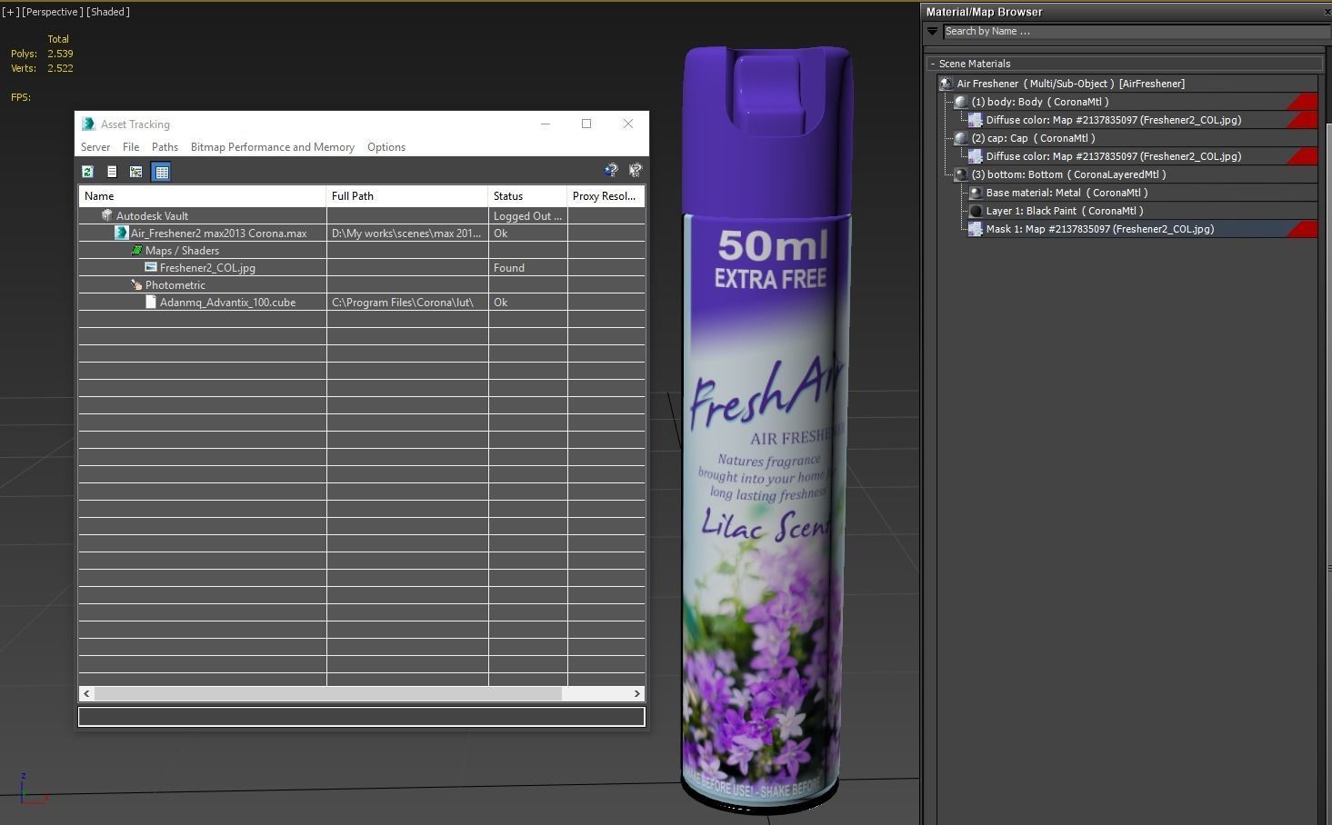 Air Freshener Spray PBR Low-poly 3D model_6