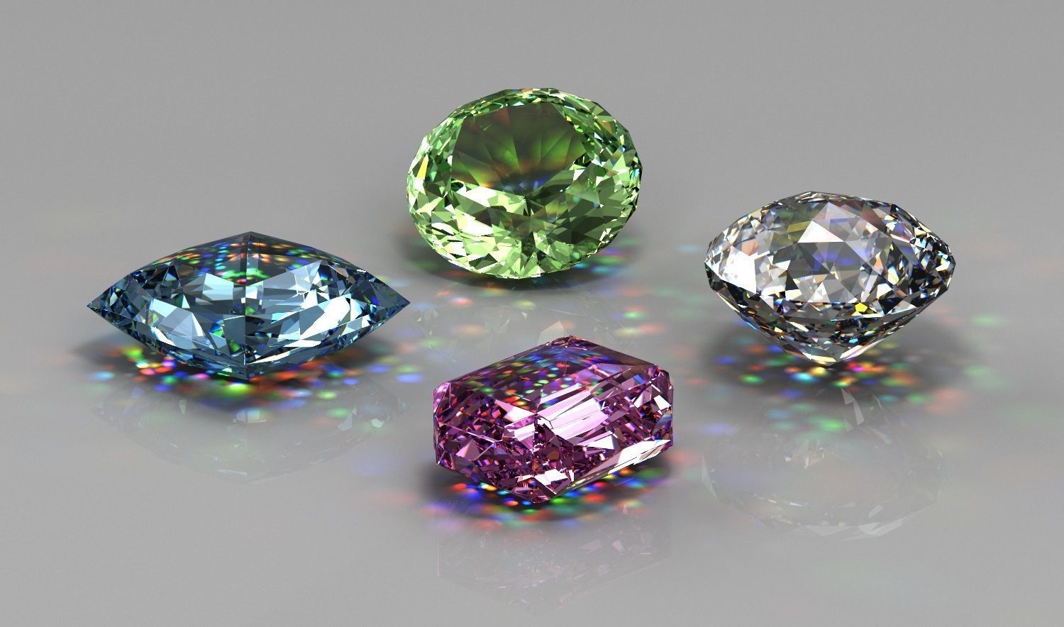 Gem Stones Pack  Free 3D model_3