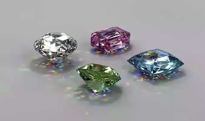 Gem Stones Pack  Free 3D model