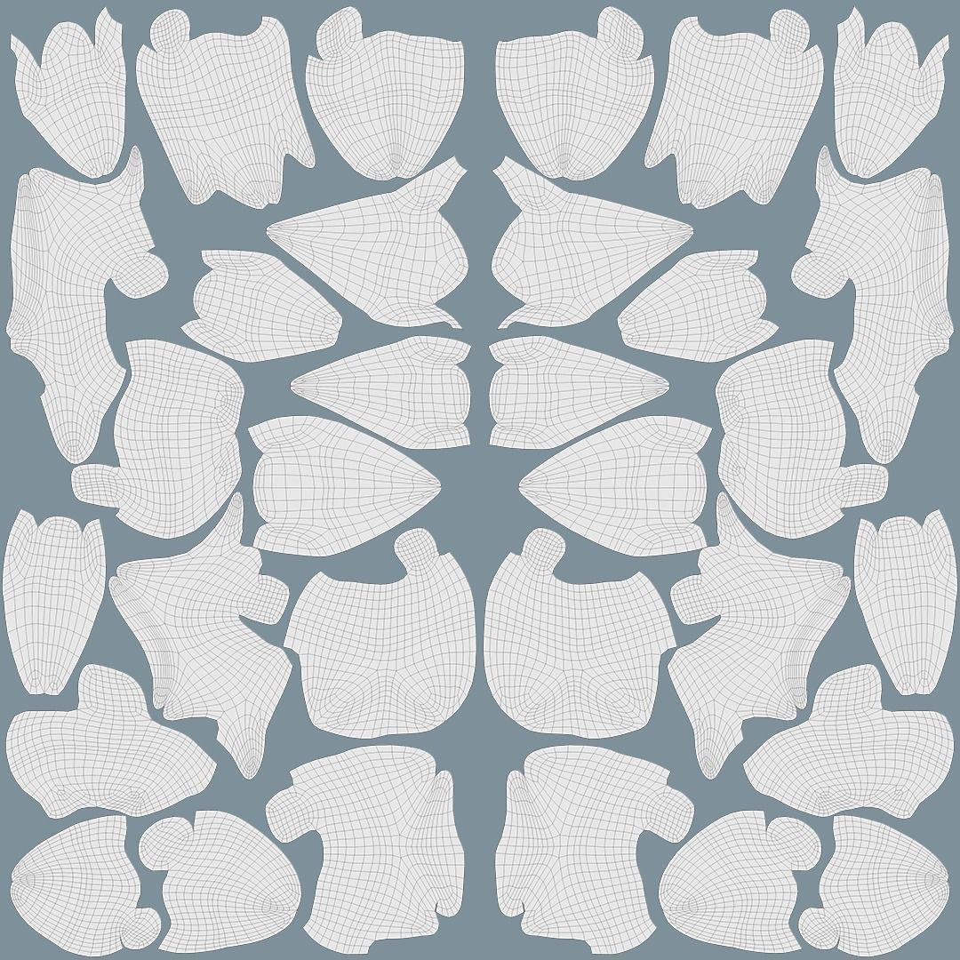 Photorealistic human teeth Low-poly 3D model_20