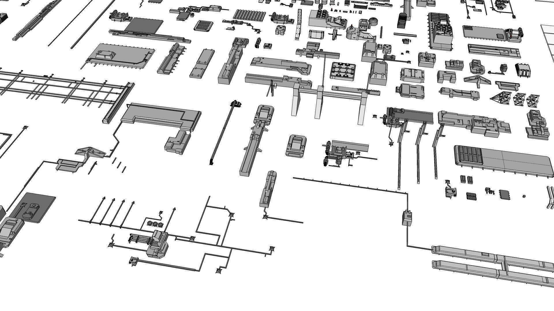 Sci-Fi architecture Elements collection 5 3D model_46
