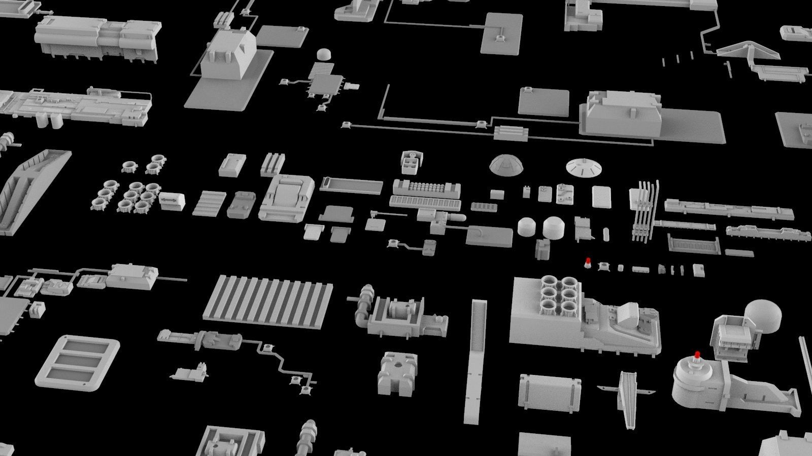 Sci-Fi architecture Elements collection 5 3D model_15