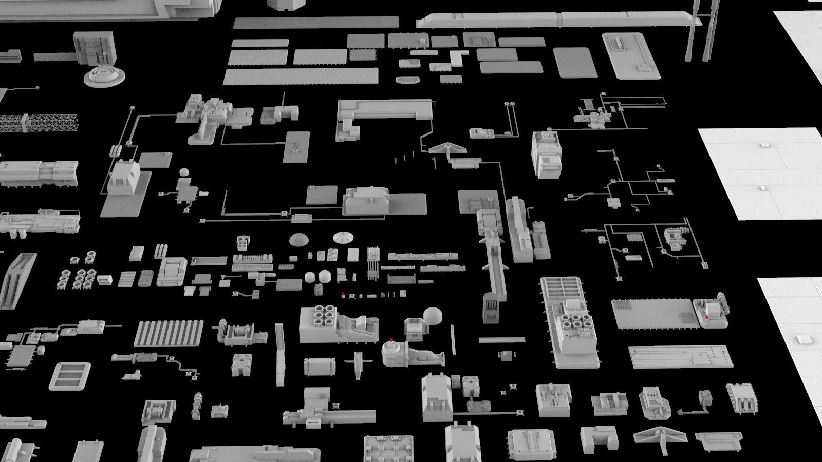 Sci-Fi architecture Elements collection 5 3D model_21