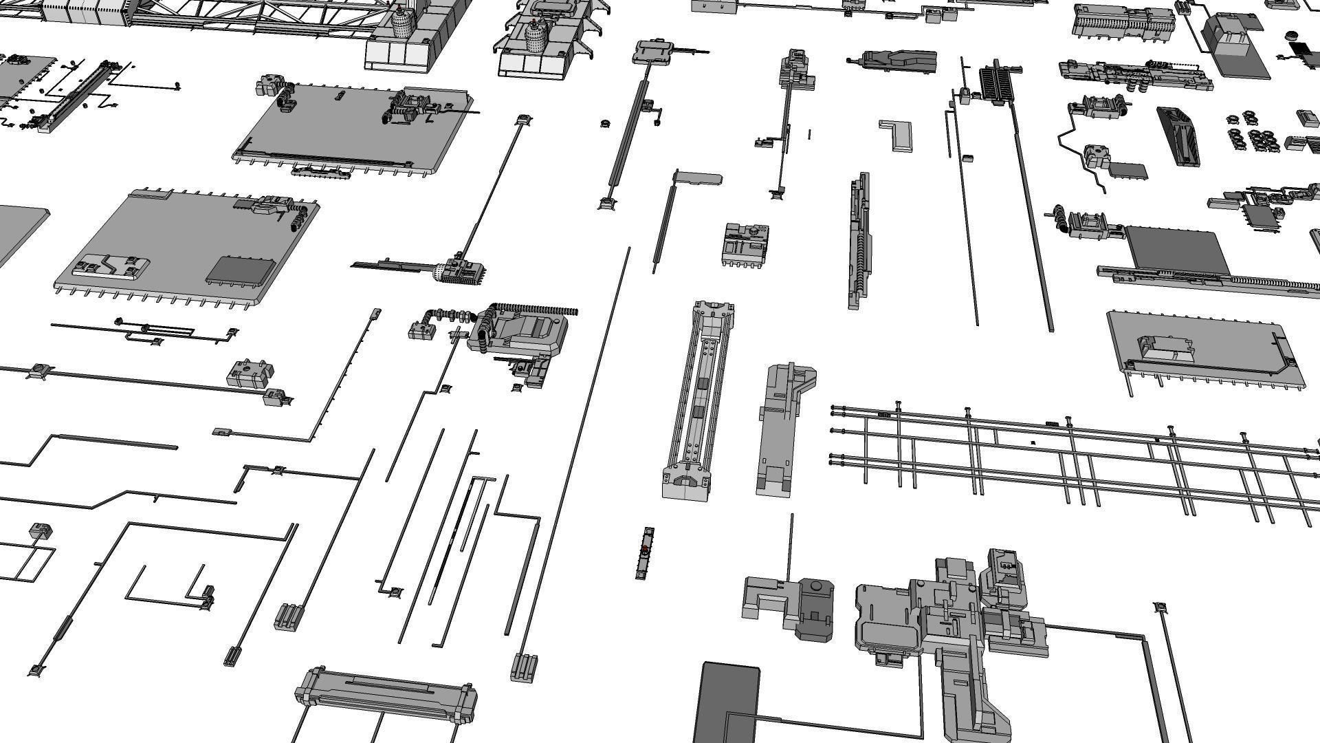 Sci-Fi architecture Elements collection 5 3D model_38
