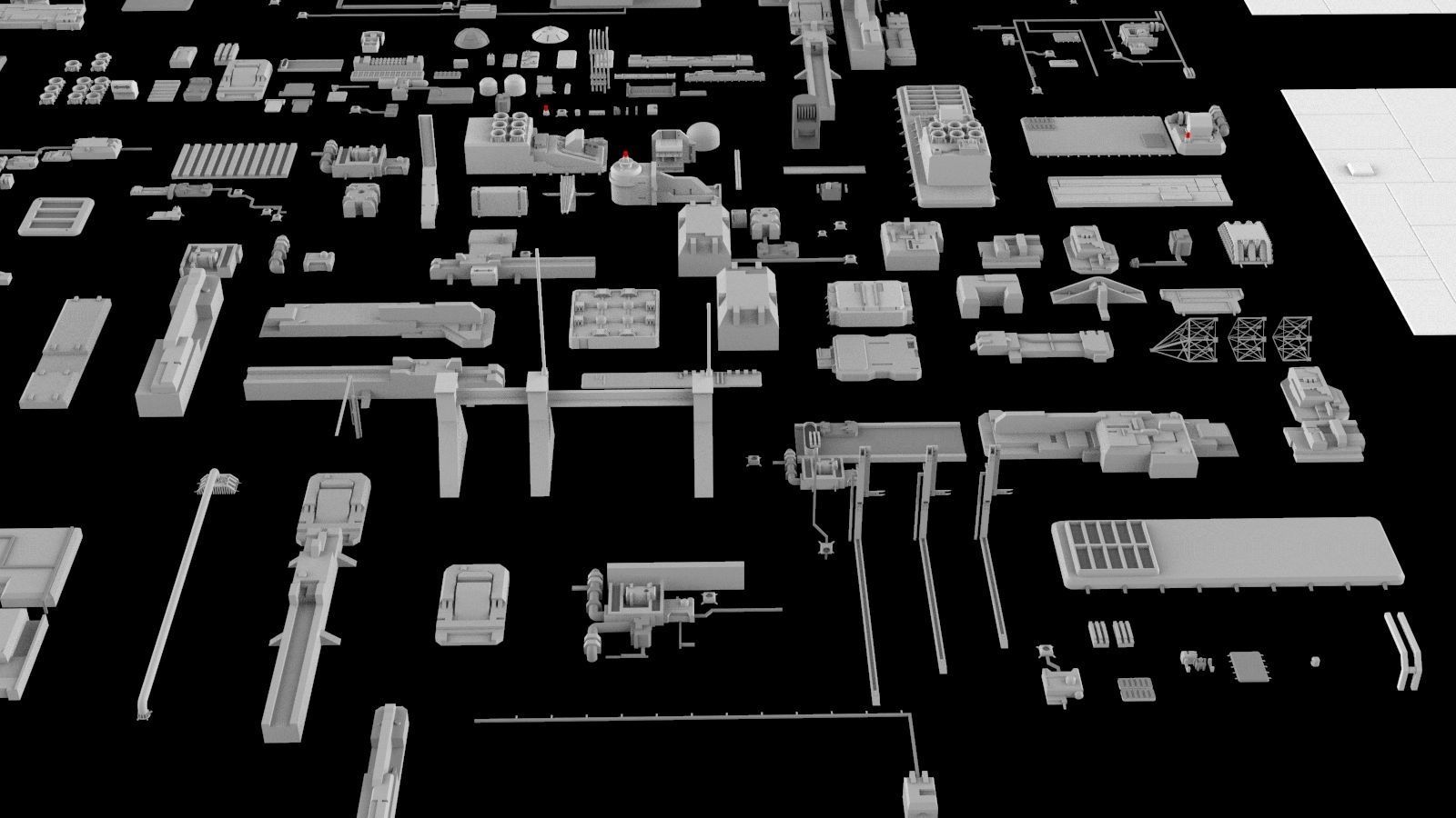 Sci-Fi architecture Elements collection 5 3D model_22