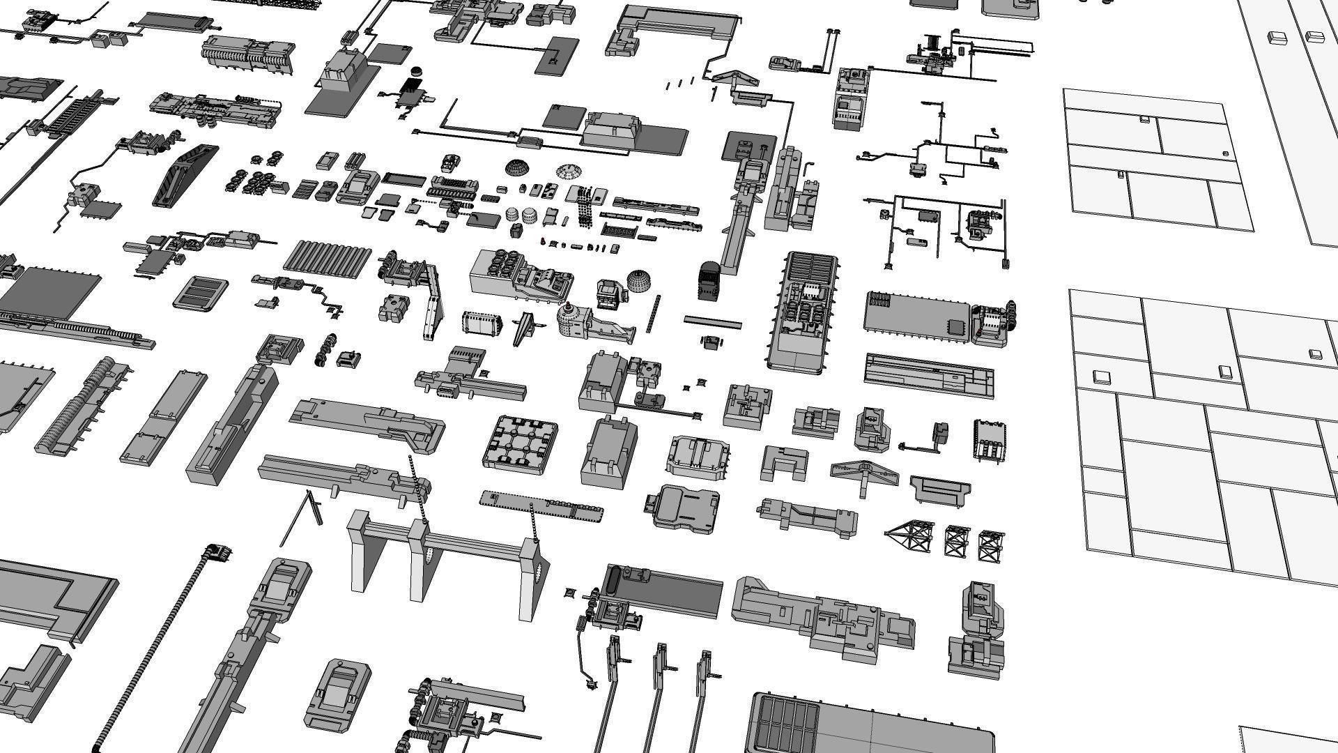 Sci-Fi architecture Elements collection 5 3D model_45