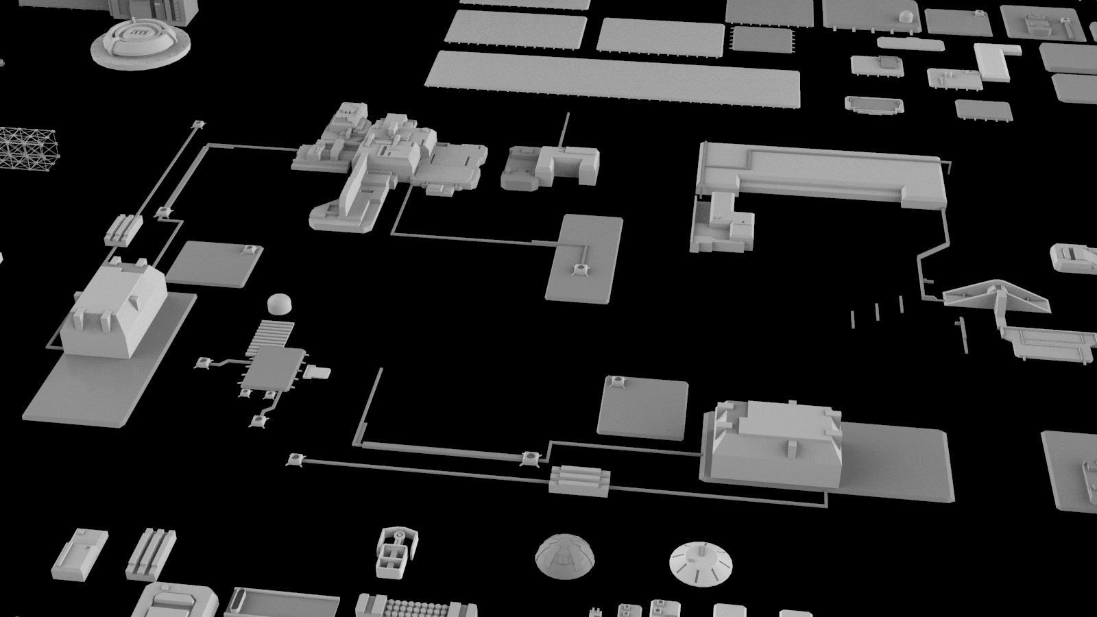 Sci-Fi architecture Elements collection 5 3D model_16