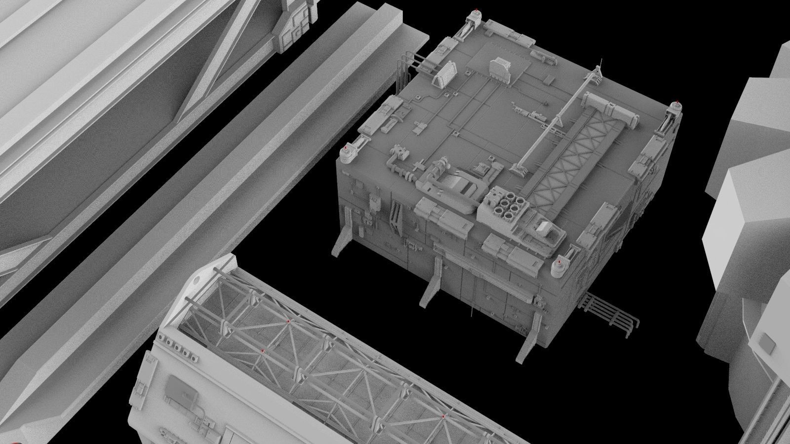 Sci-Fi architecture Elements collection 5 3D model_19