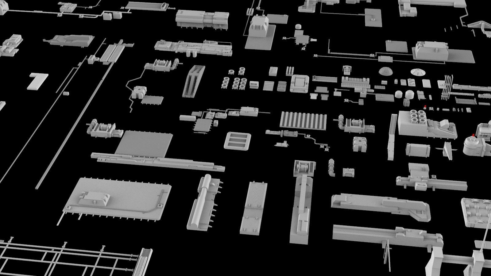 Sci-Fi architecture Elements collection 5 3D model_14