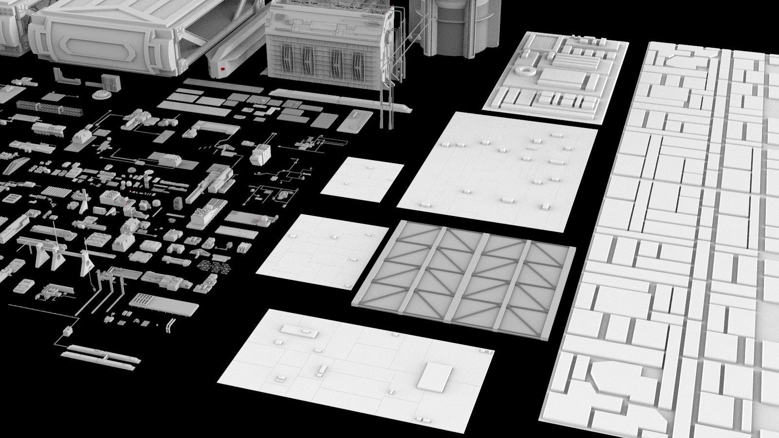 Sci-Fi architecture Elements collection 5 3D model_25