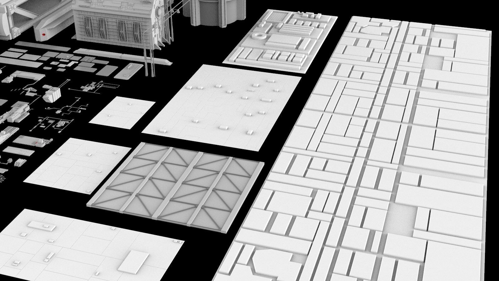 Sci-Fi architecture Elements collection 5 3D model_24
