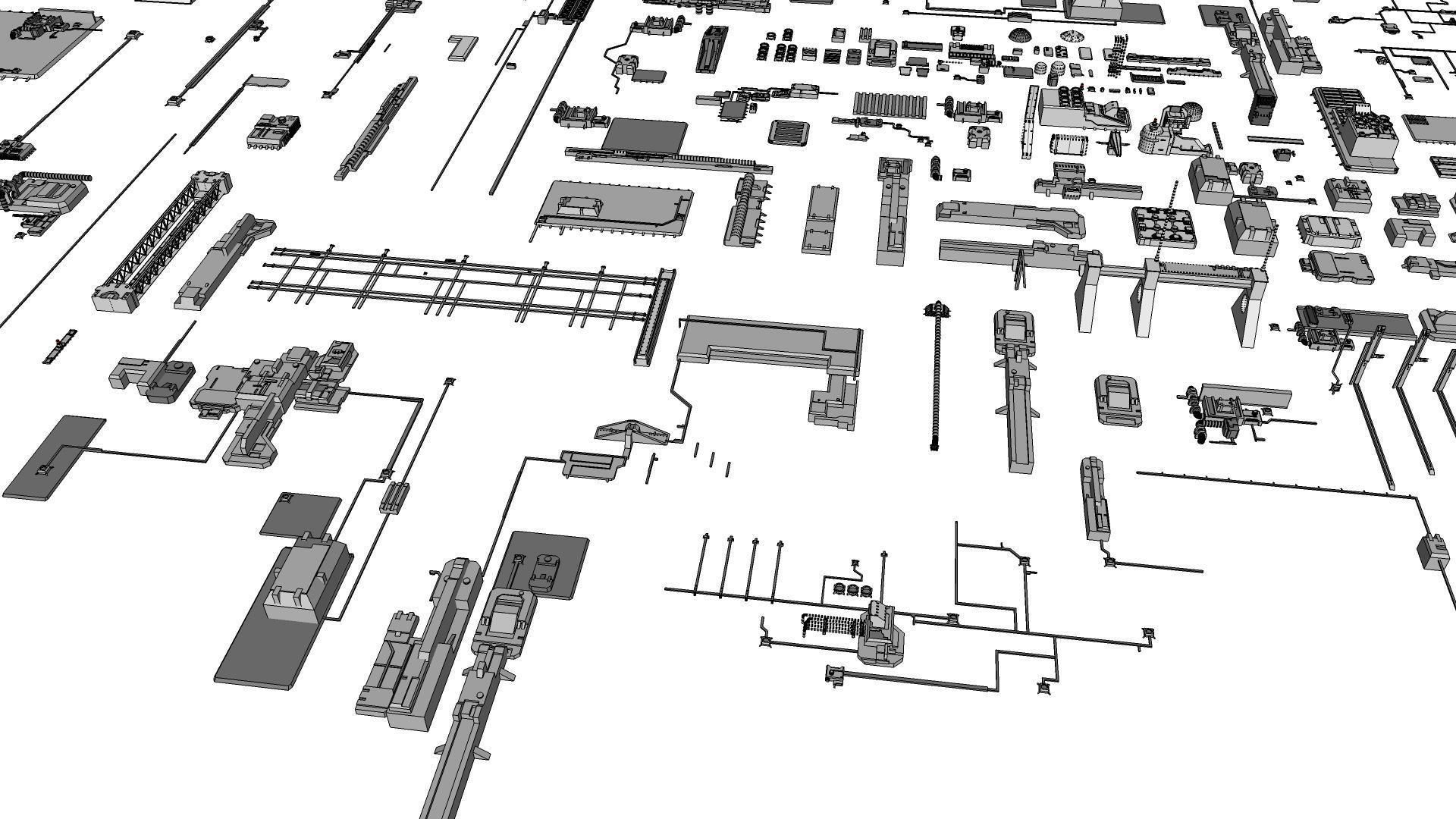 Sci-Fi architecture Elements collection 5 3D model_39