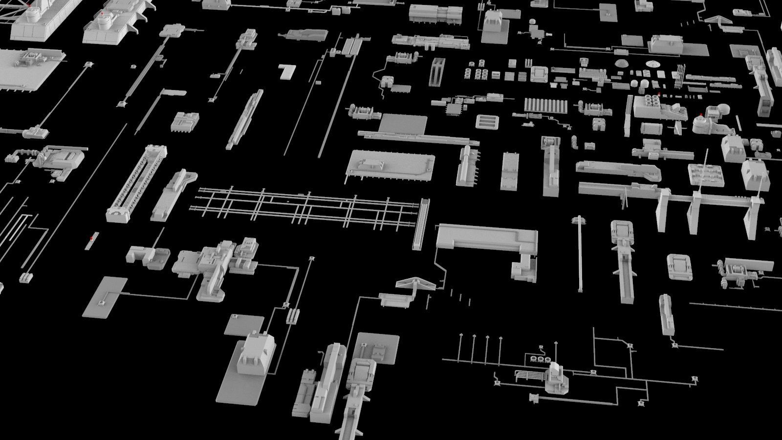 Sci-Fi architecture Elements collection 5 3D model_12