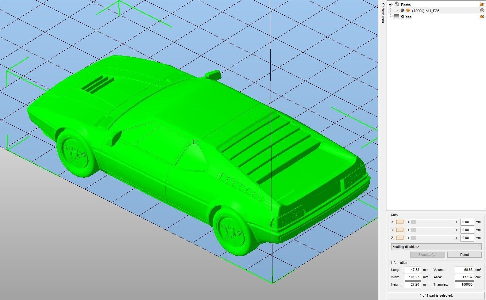 Retro Sports Car 3D print model_6