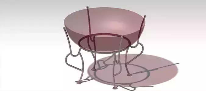 Glass Bowl with Pedestal