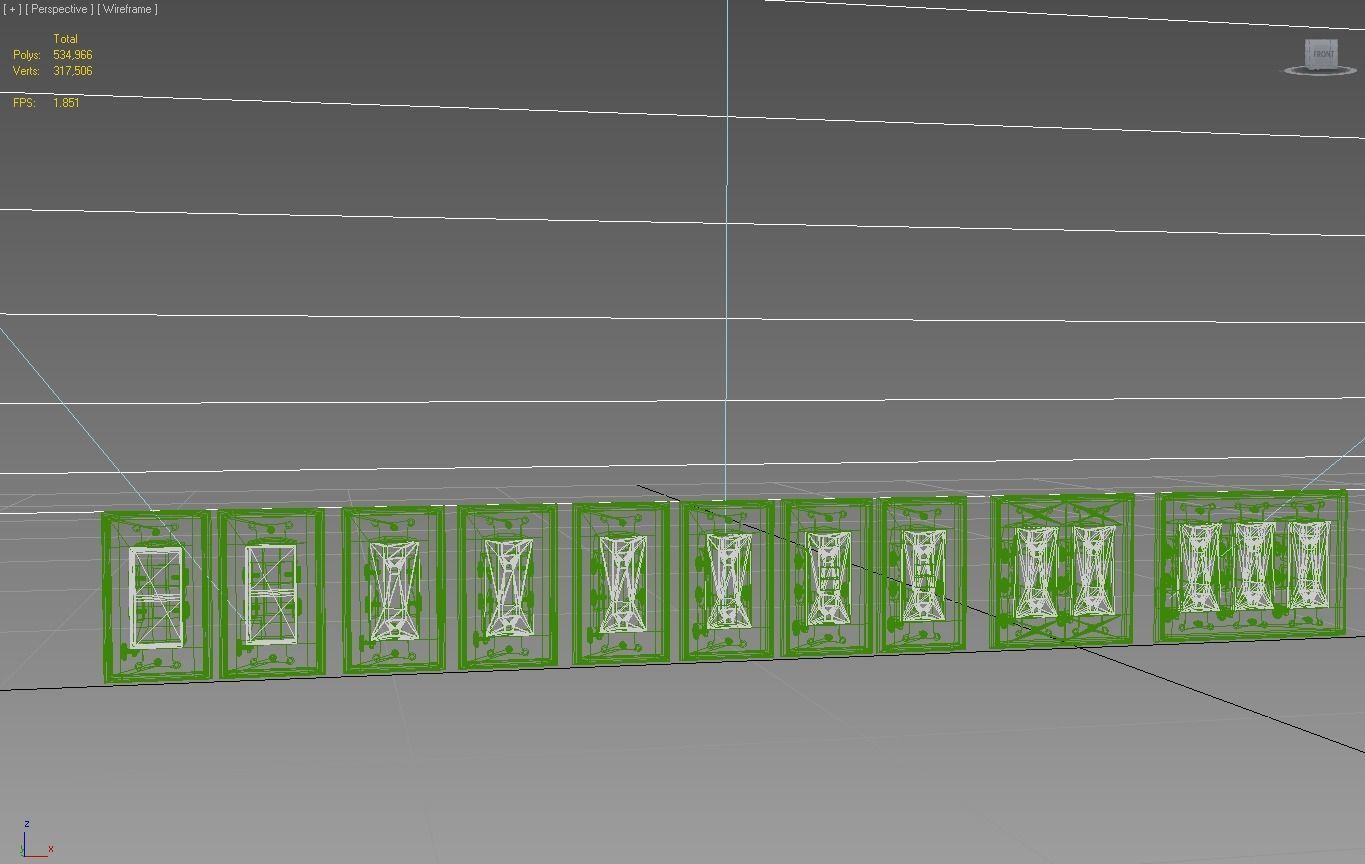 Rocker Style Wall Fixtures Extended Version 3D model_6