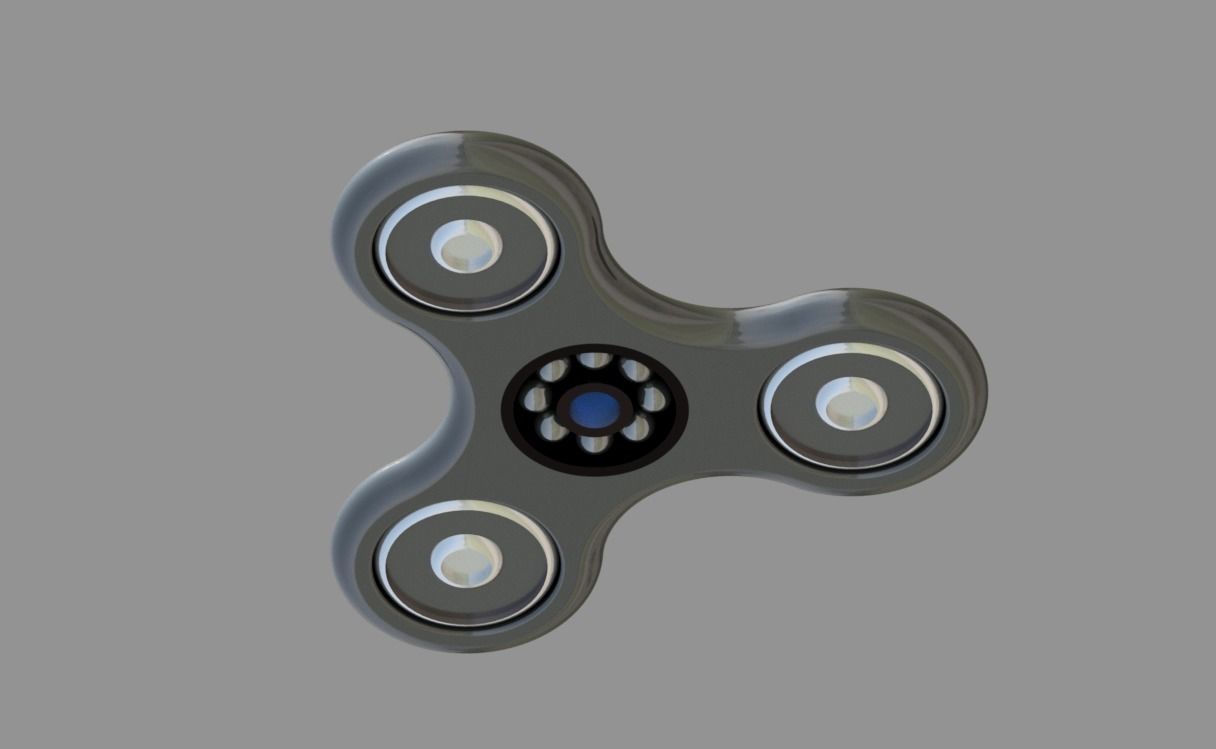 Real Fidget Spinner 3D 3D model_3
