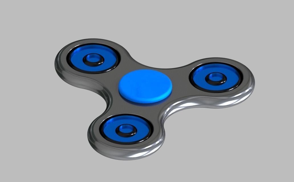Real Fidget Spinner 3D 3D model_4