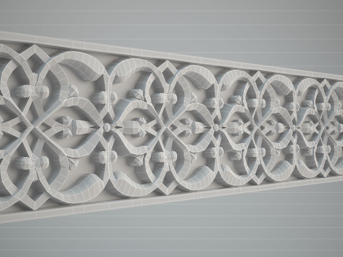 Classical moulding 3D model_5