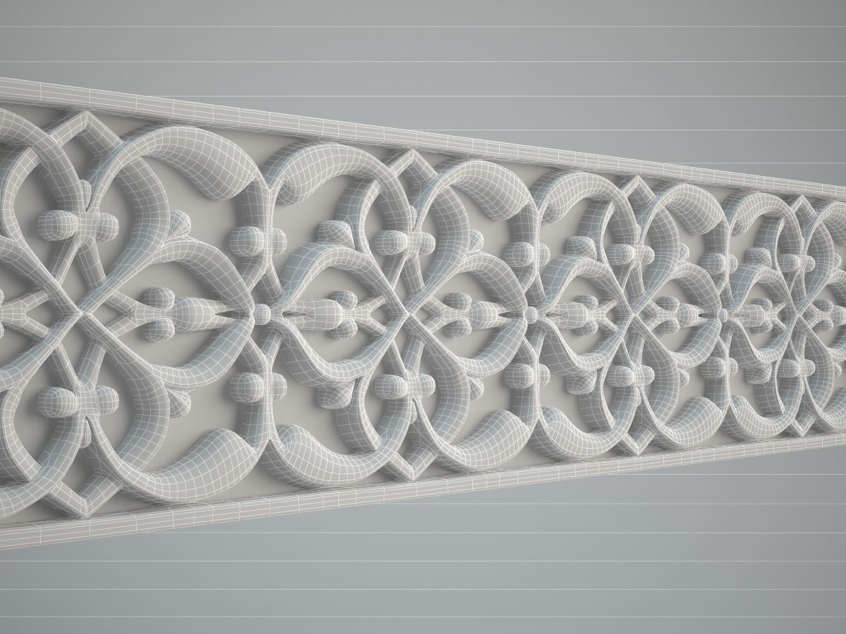 Classical moulding 3D model_2