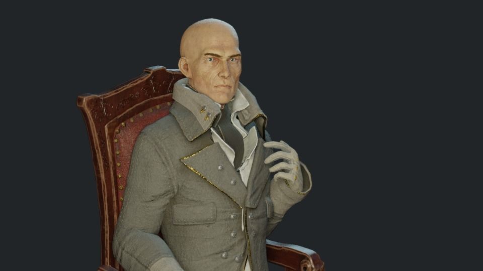 Noble Lord Low-poly 3D model_9