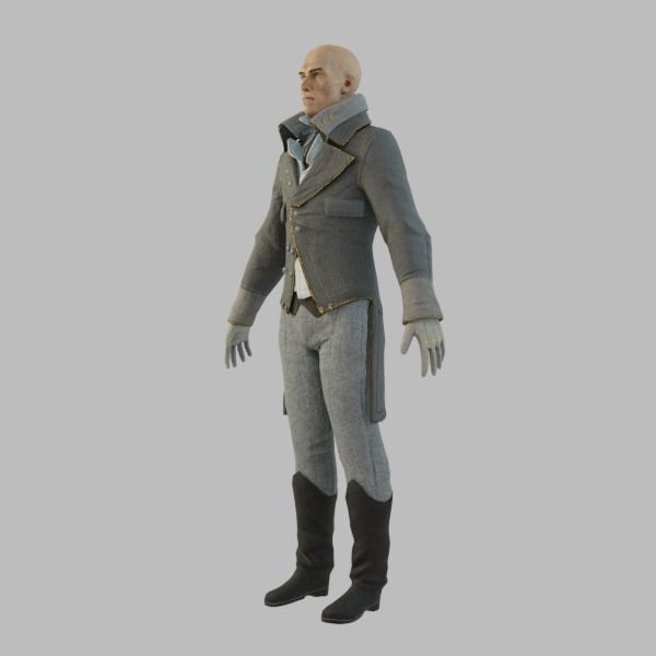 Noble Lord Low-poly 3D model_2