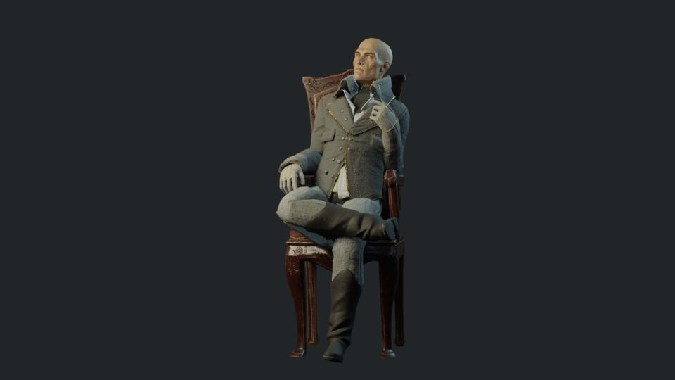 Noble Lord Low-poly 3D model_8