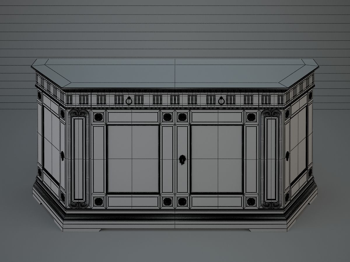 chest of drawers 3D model_7