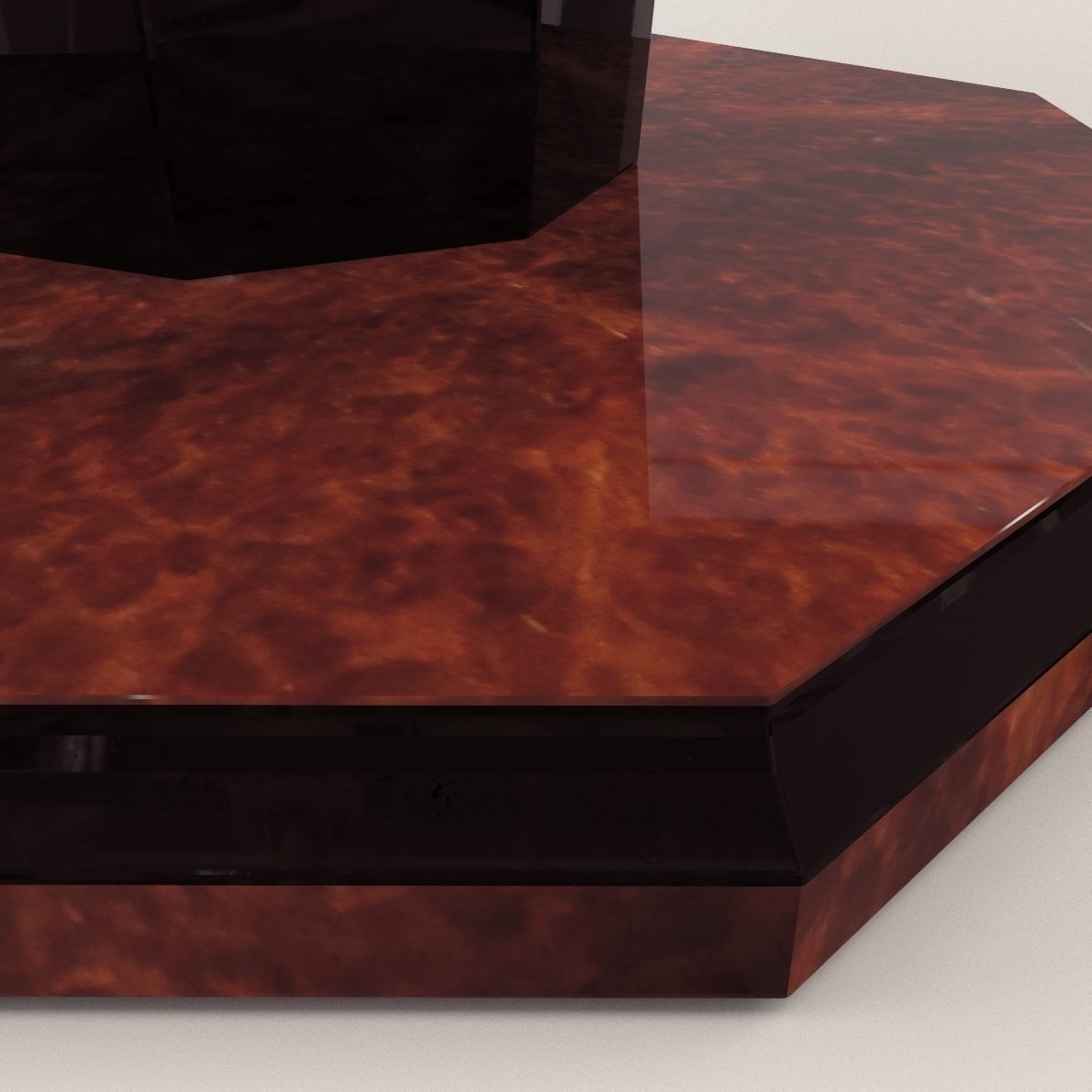 Side table - Art Deco 1920 3D model_2