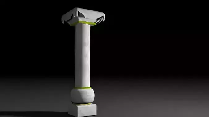 old marble column 
