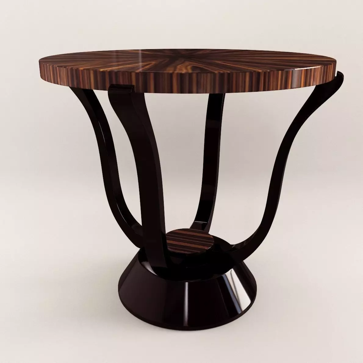 Side table - Art Deco style 3D model_0