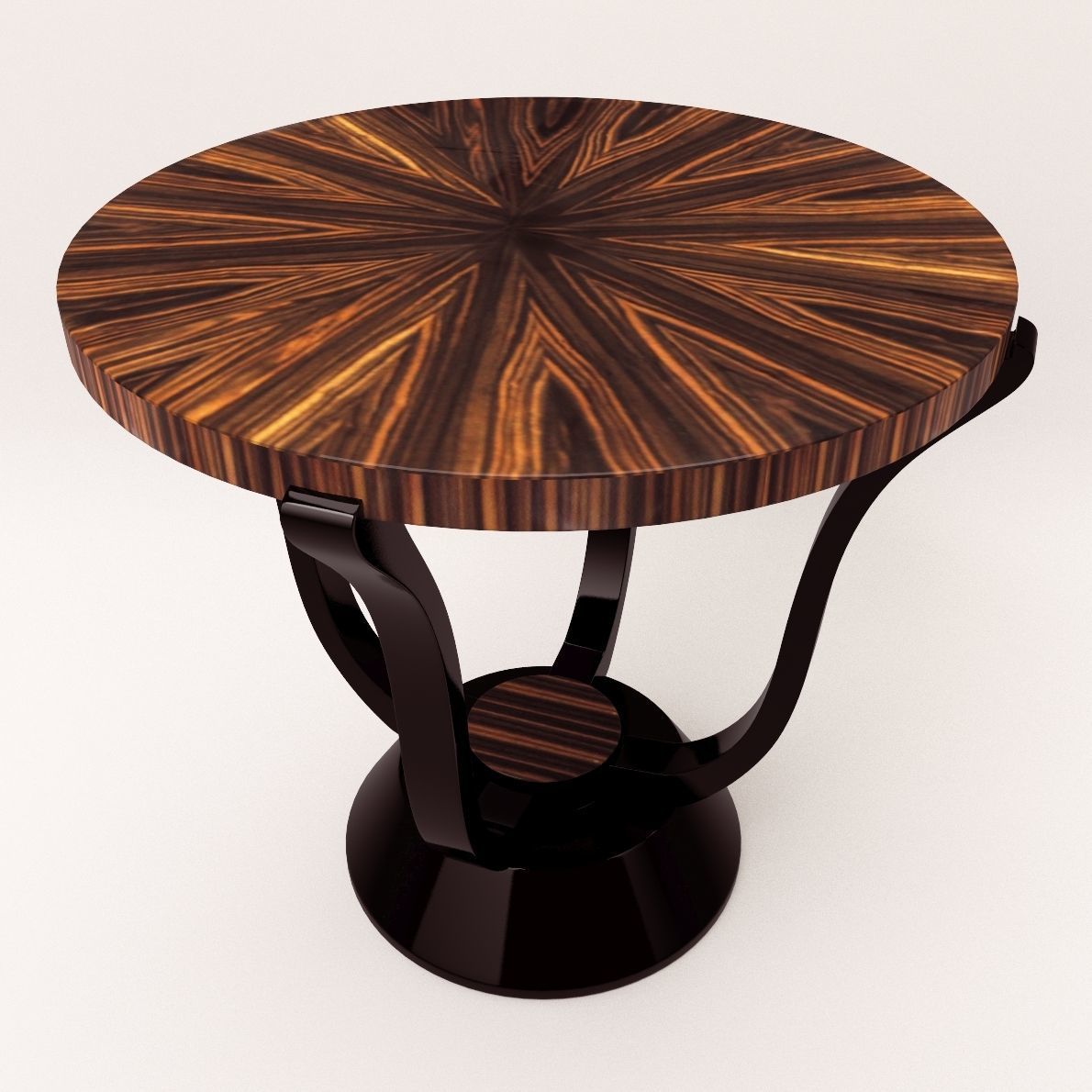 Side table - Art Deco style 3D model_1
