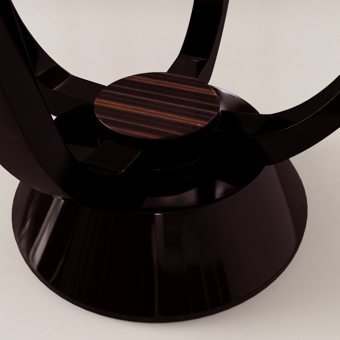 Side table - Art Deco style 3D model_2