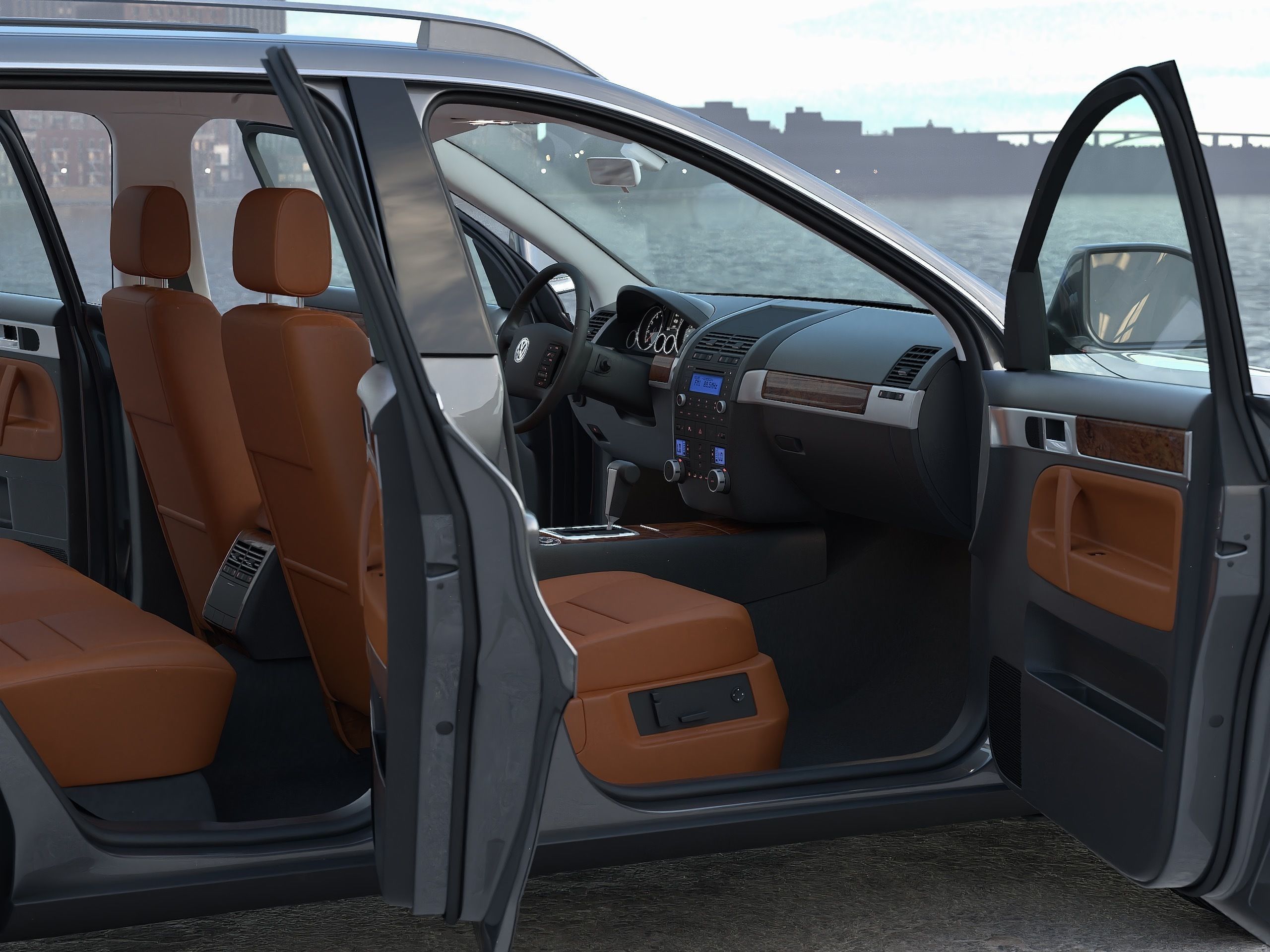 Volkswagen Touareg 2002 3D model_7