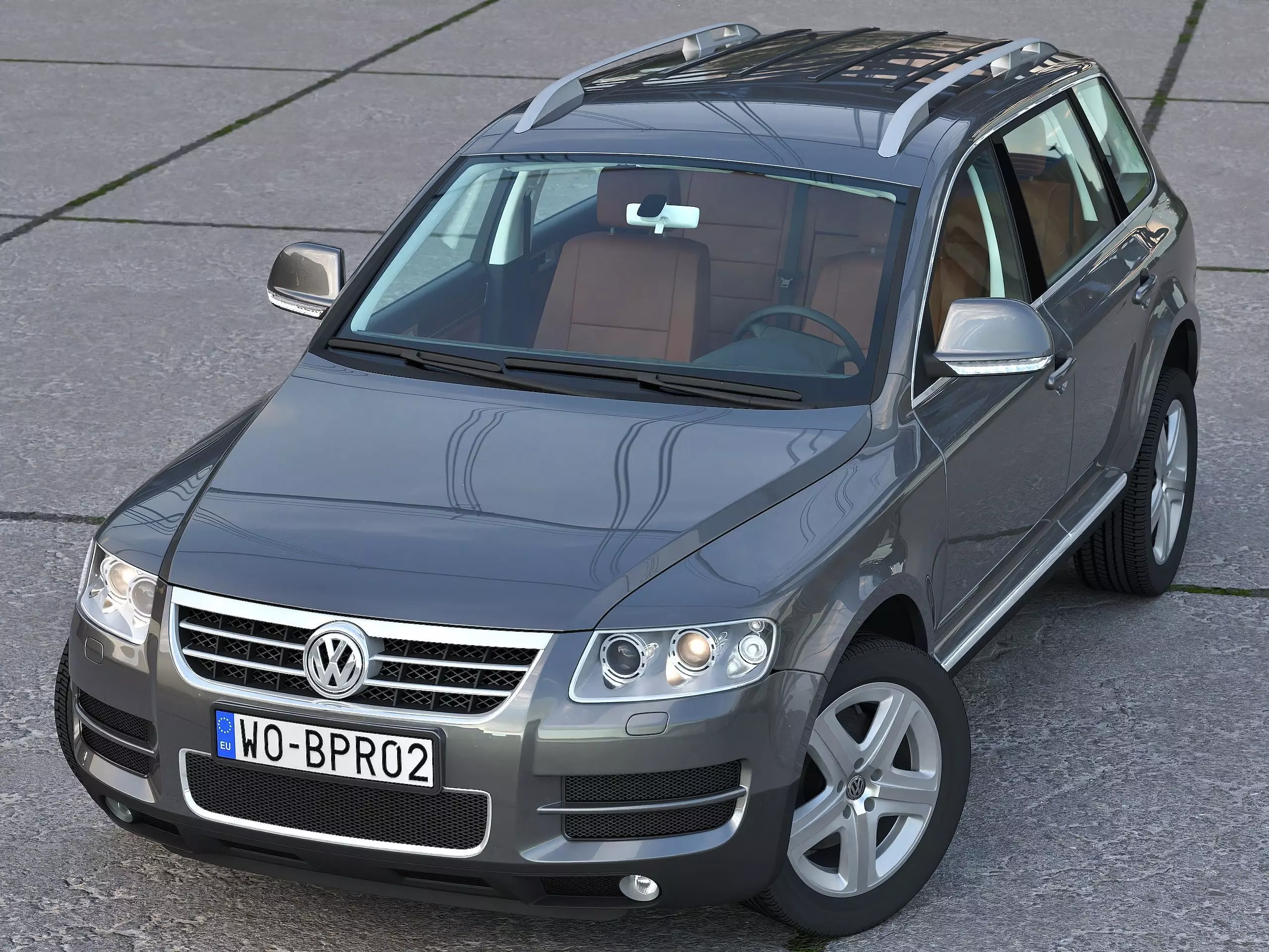 Volkswagen Touareg 2002 3D model_0