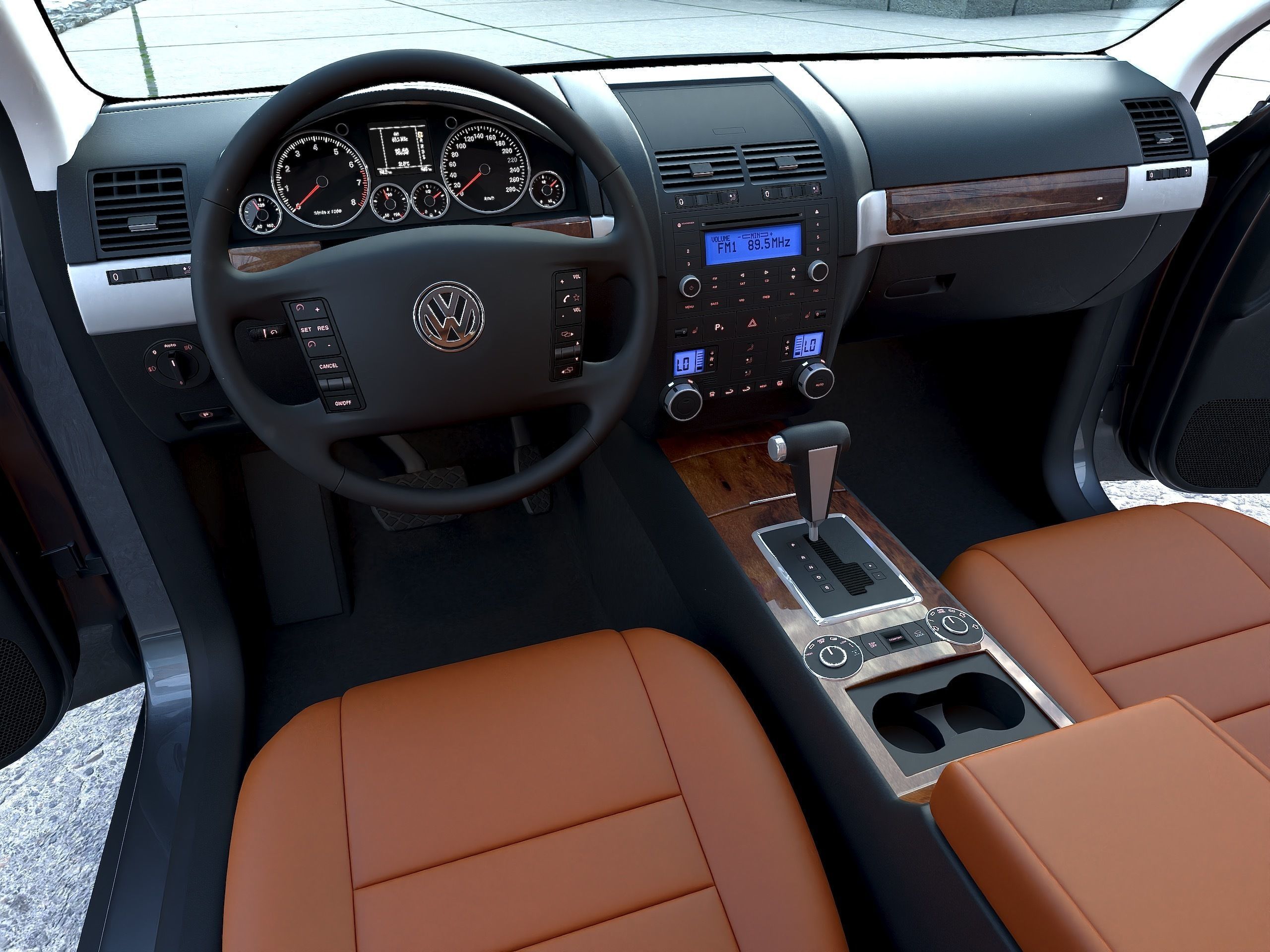 Volkswagen Touareg 2002 3D model_8